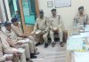 शिकारपुरा थाने में अपराध समीक्षा बैठक