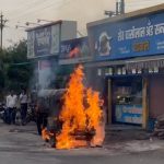 भुसावळात भट्टीजवळ उभी रिक्षा पेटली; मोठे नुकसान, सुदैवाने जीवितहानी टळली