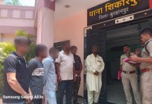 थाना शिकारपुरा में गुंडा एवं निगरानी बदमाशों को तलब कर सिखाया कानून का पाठ