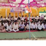 ग्राम तूकईथड़ में कांग्रेस का एक दिवसीय धरना प्रदर्शन