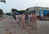 आगामी त्योहारों को लेकर पुलिस अलर्ट, शिकारपुरा क्षेत्र में फ्लैग मार्च
