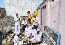 जाट समाज धर्मशाला ओंकारेश्वर के नवीन भवन का भूमि पूजन संपन्न