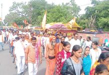 धार भोजशाला में मां सरस्वती वाग्देवी दर्शन यात्रा एवं सामूहिक हनुमान चालीसा का आयोजन