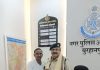 बुरहानपुर के सी एस पी विनोद कुशवाह का सुभाष मोतेकर ने किया स्वागत