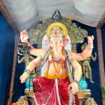बारिश की हल्की बौछार में हुआ गणेश जी का आगमन
