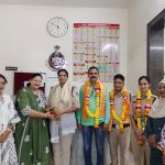 पुलिस अधिकारी एवं कर्मचारियों का किया सन्मान